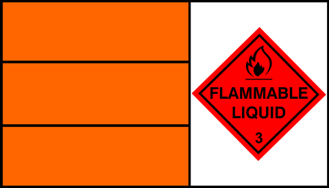 Flammable Liquid Hazchem Sticker  (HZ21)