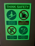 Think safety - Mandatory, Prohibitory and Warning Photo Luminescent Safety sign (PLV10)