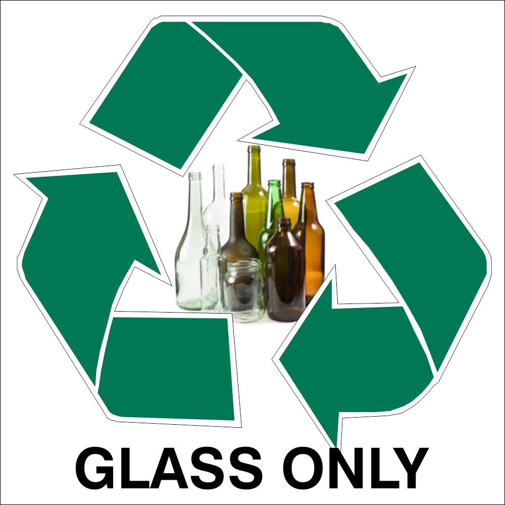 Recycle glass safety sign (REC004) Safety Sign Online