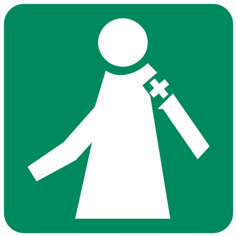 Manned First Aid Station safety sign (GA5)