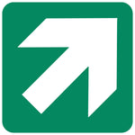 General Direction (diagonal right up)(Ga 2.1) symbolic safety sign