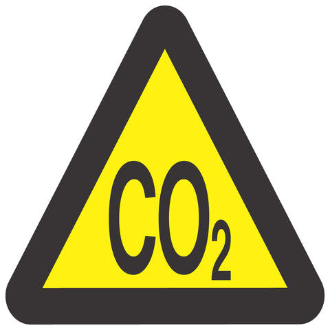 Beware Of Carbon Dioxide safety sign (WW15)