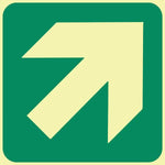 General Direction (diagonal right up) (Gp 2) symbolic safety sign