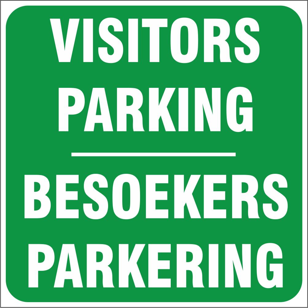 Visitors Parking 2 Languages safety sign (IN17) Safety Sign Online