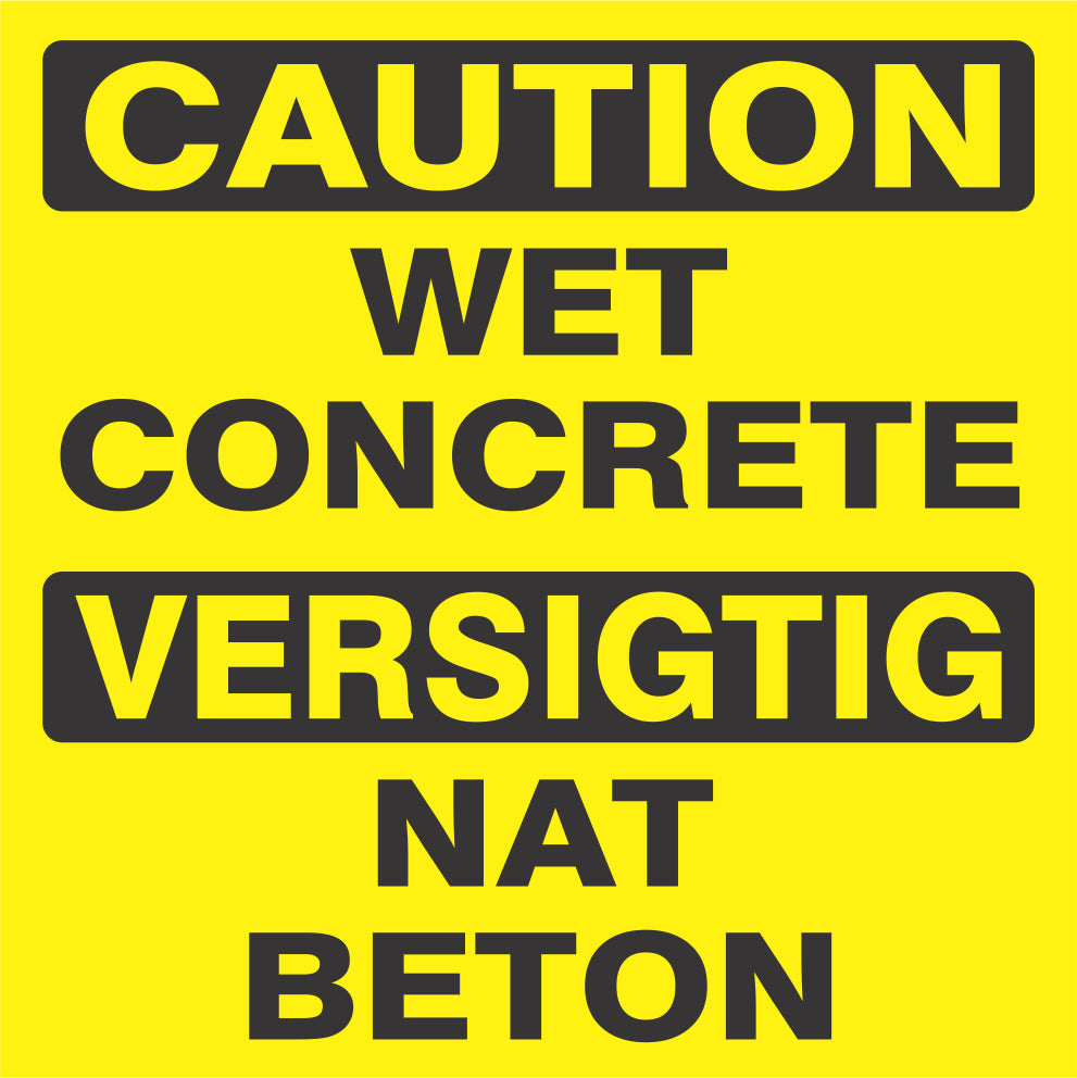 Caution wet concrete safety sign (C10) Safety Sign Online