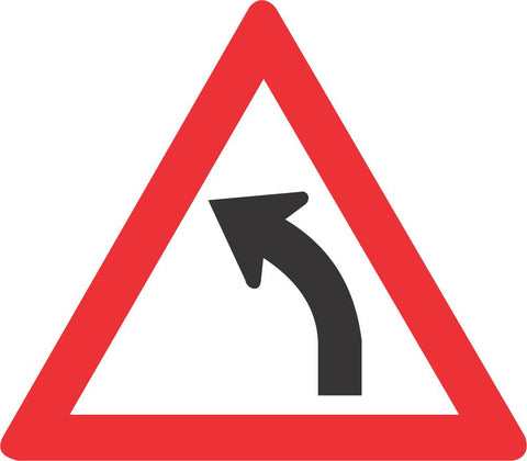 Gentle Curve (Left) road sign (W203)