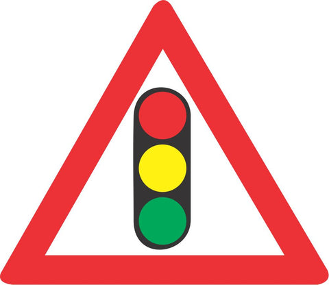 Traffic Signals Ahead road sign (W301)