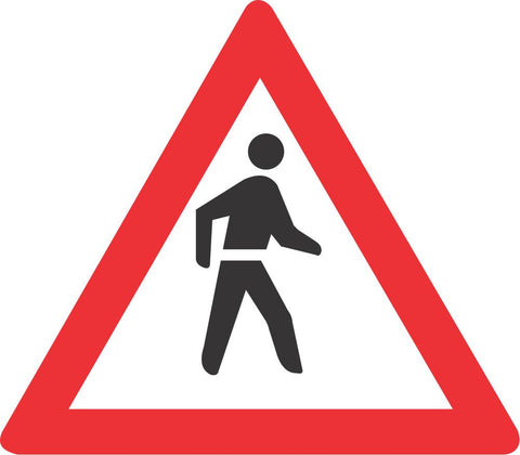 Pedestrians road sign (W307)
