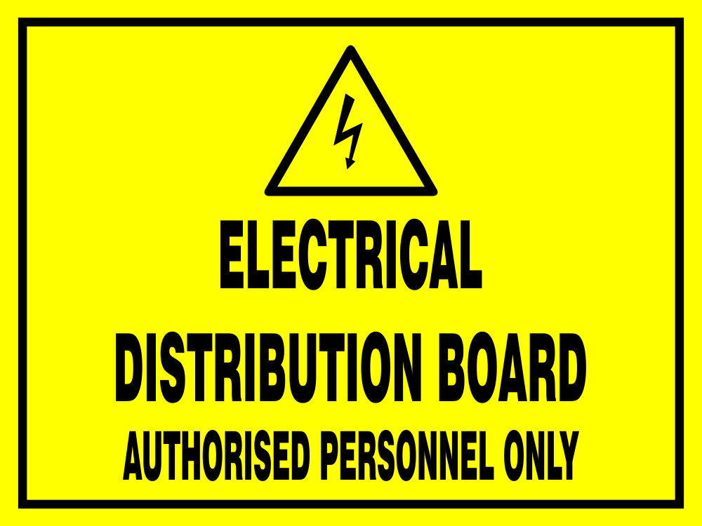 Electrical Distribution board safety sign EDB01 Safety Sign Online