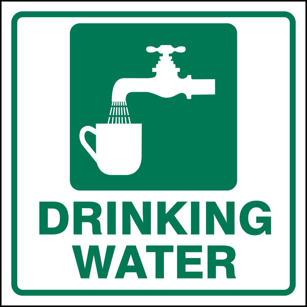 Drinking Water safety sign GA 6A