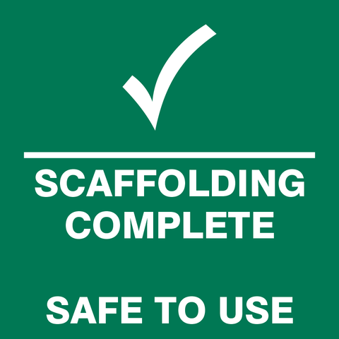 Scaffolding Safe For Use safety sign (MV 34)