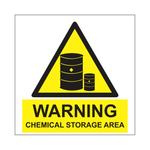 Warning Chemical Storage safety sign (WCS01)