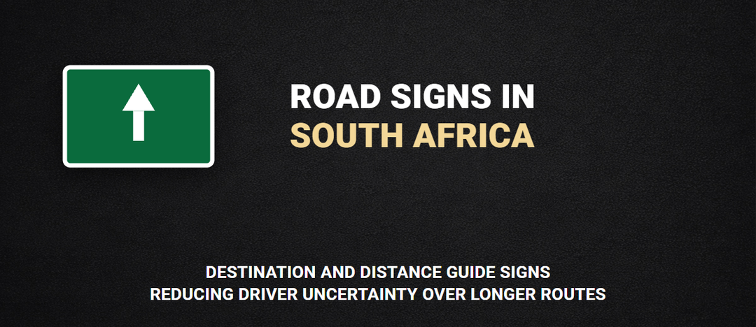 Destination and distance guide sign