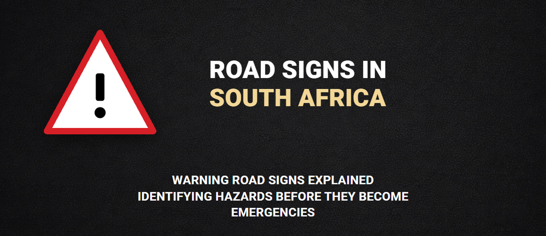 Warning road sign - hazard triangle
