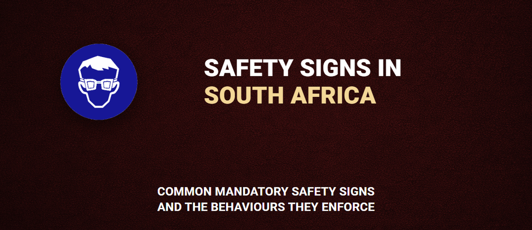 Eye protection required mandatory sign