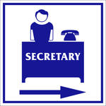 Secretary safety sign (B3)