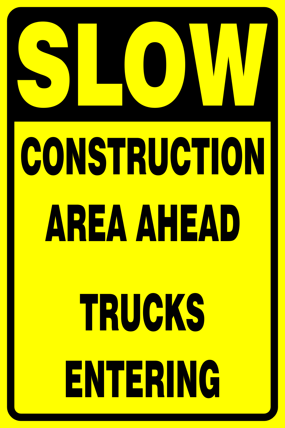 Store Construction Road Signs Raised Iron Works Temporary Road Sign