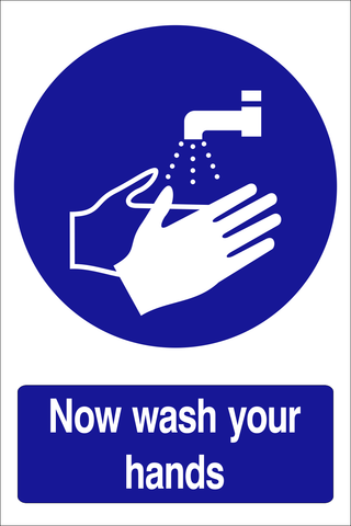Wash your hands safety sign (CAT34)