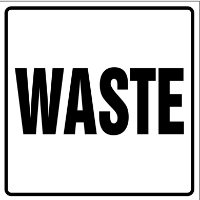 Waste safety sign (CAT53)