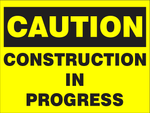 Caution : Construction safety sign (CAU016)