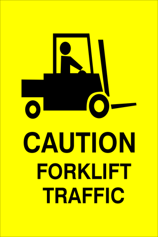 Caution : Forklift safety sign. (CAU115)