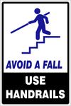 Handrails safety sign (CAU129)
