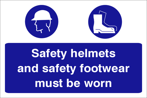 Safety Helmets and safety footwear must be worn (CONS0001)