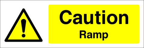 Caution : Ramp safety sign (CONS0050)