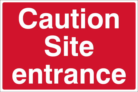 Caution Site Entrance  safety sign (CONS0068)