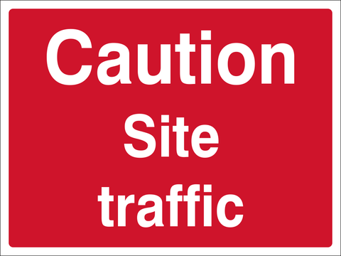 Caution : Site Traffic safety sign (CONS0074)