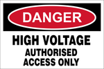 Danger : High voltage safety sign (DAN026)