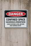 Danger : Confined space safety sign (DAN037)