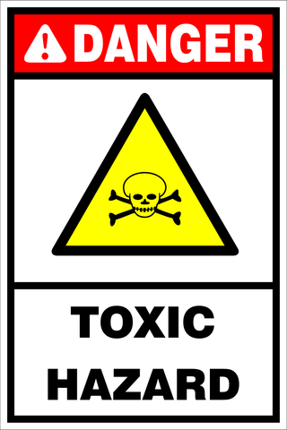 DANGER : Toxic hazard safety sign (DAN048)