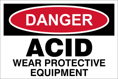Danger : Acid safety sign (DAN058)