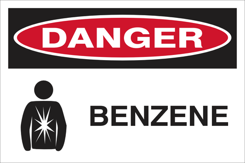 Danger : Benzene safety sign (DAN069)
