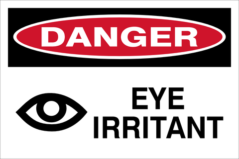 Danger : Eye irritant safety sign (DAN074)