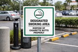 Designated Smoking Area Safety Sign (DES02)