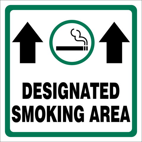 Smoking area safety sign (DES04)