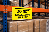 Do Not Stack Above This Line Warehouse Safety Sign – DNS02