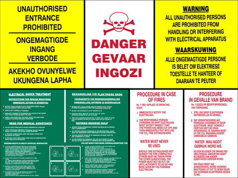 Danger : Electric panel inside safety sign| Safety Sign Online