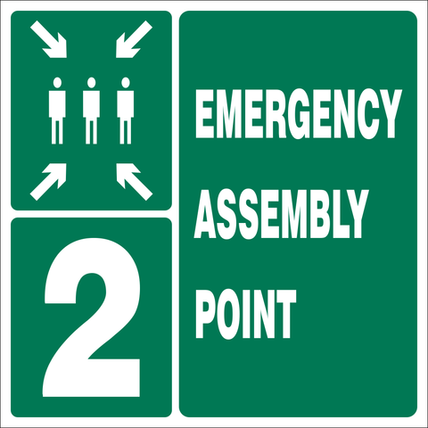 Emergency Assembly Point safety sign (GA 26.2)