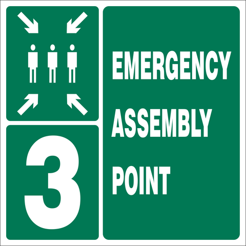 Emergency Assembly Point safety sign (GA 26.3)