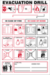 Evacuation Drill safety sign (IN46)