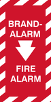 Fire Alarm in 2 Languages safety sign (FA29)