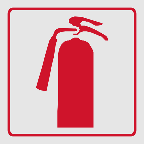 Fire Extinguisher reflective safety sign (FB02REF)