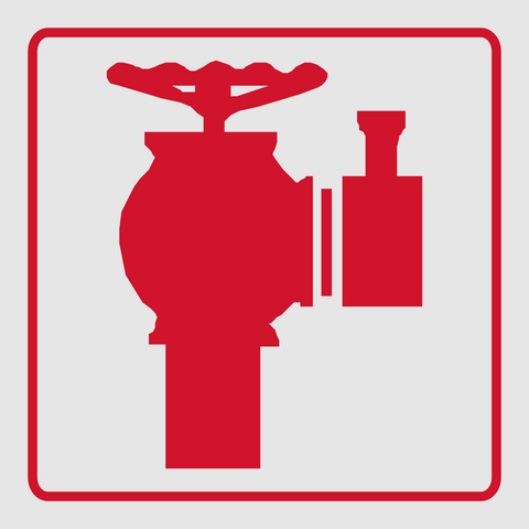 Fire Hydrant reflective safety sign (FB04REF)
