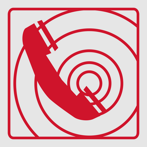 Fire Telephone reflective safety sign (FB07REF)