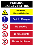 Fueling Safety Notice safety sign (EGE005)