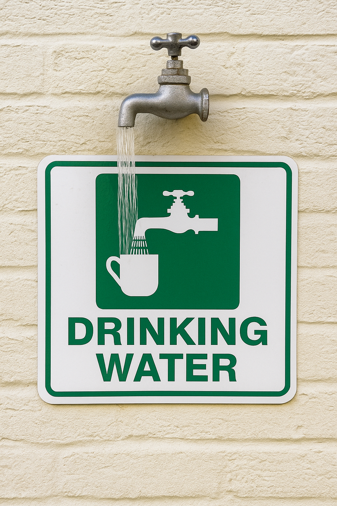 Drinking Water Sign Board