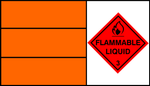Flammable Liquid Hazchem Sticker  (HZ21)